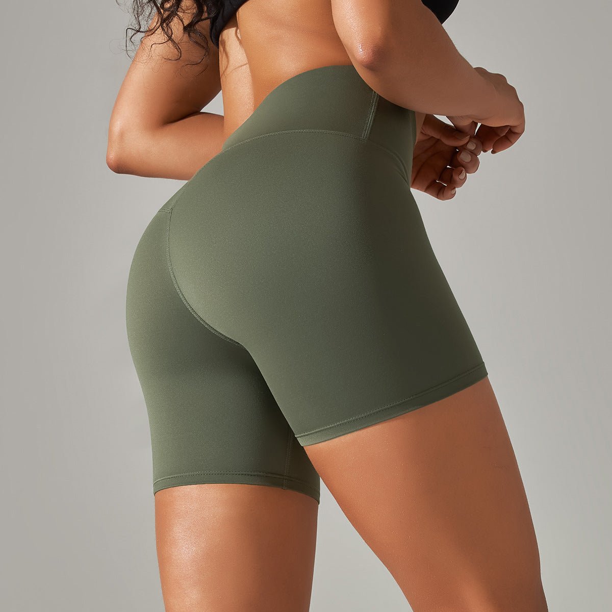 High-Waist Yoga Shorts