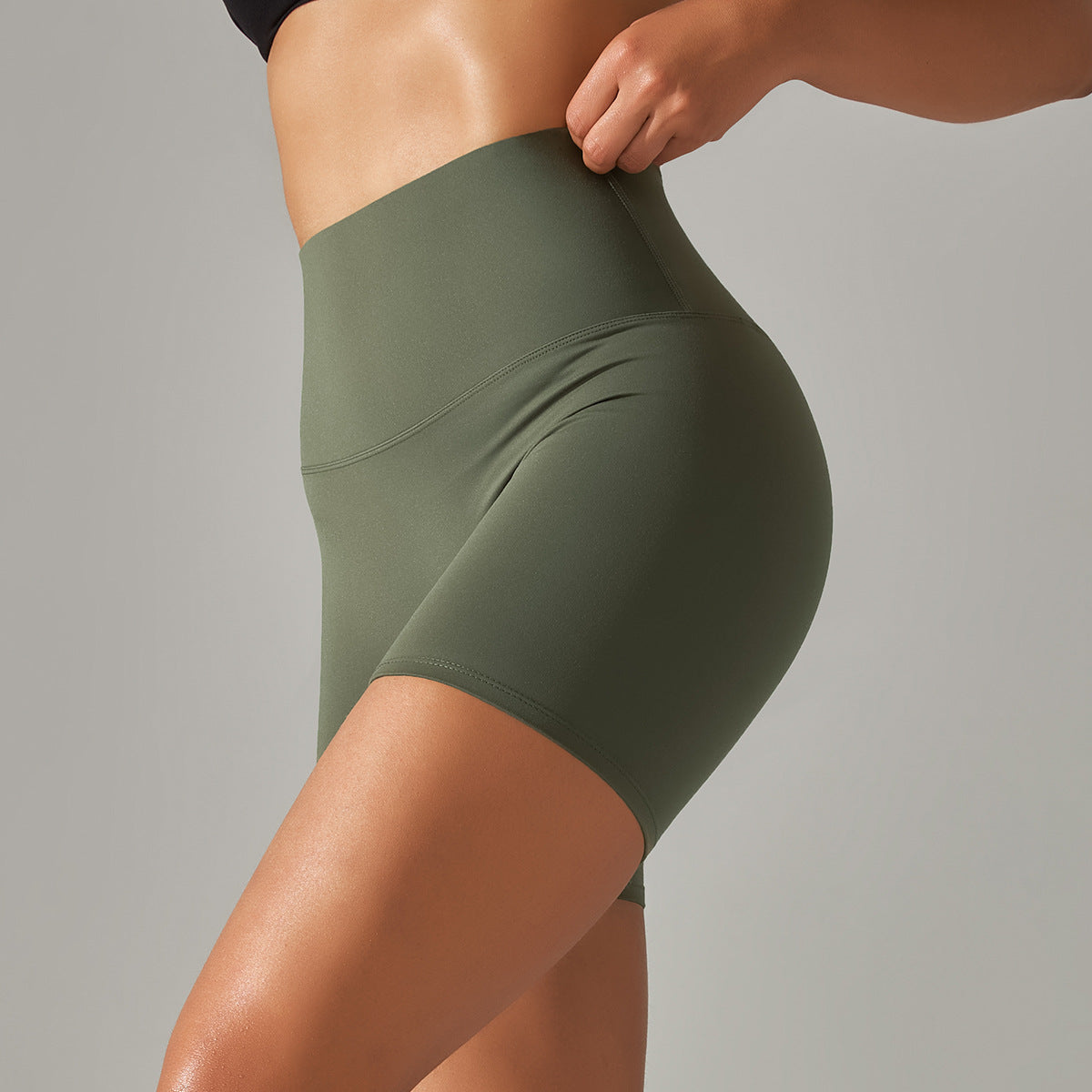 High-Waist Yoga Shorts