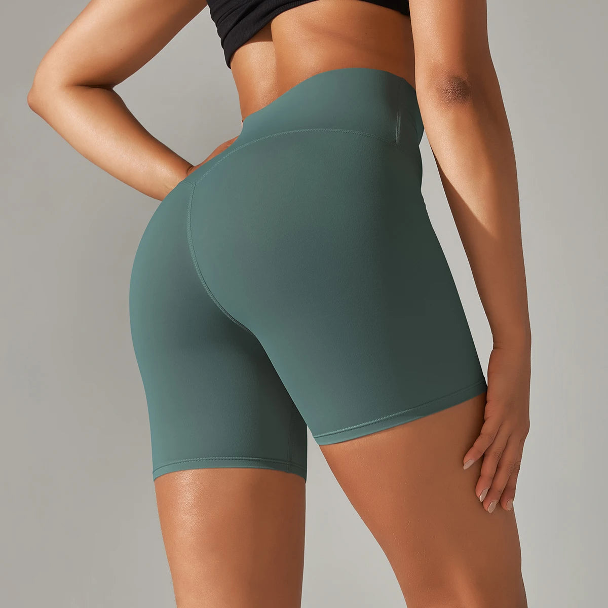 High-Waist Yoga Shorts