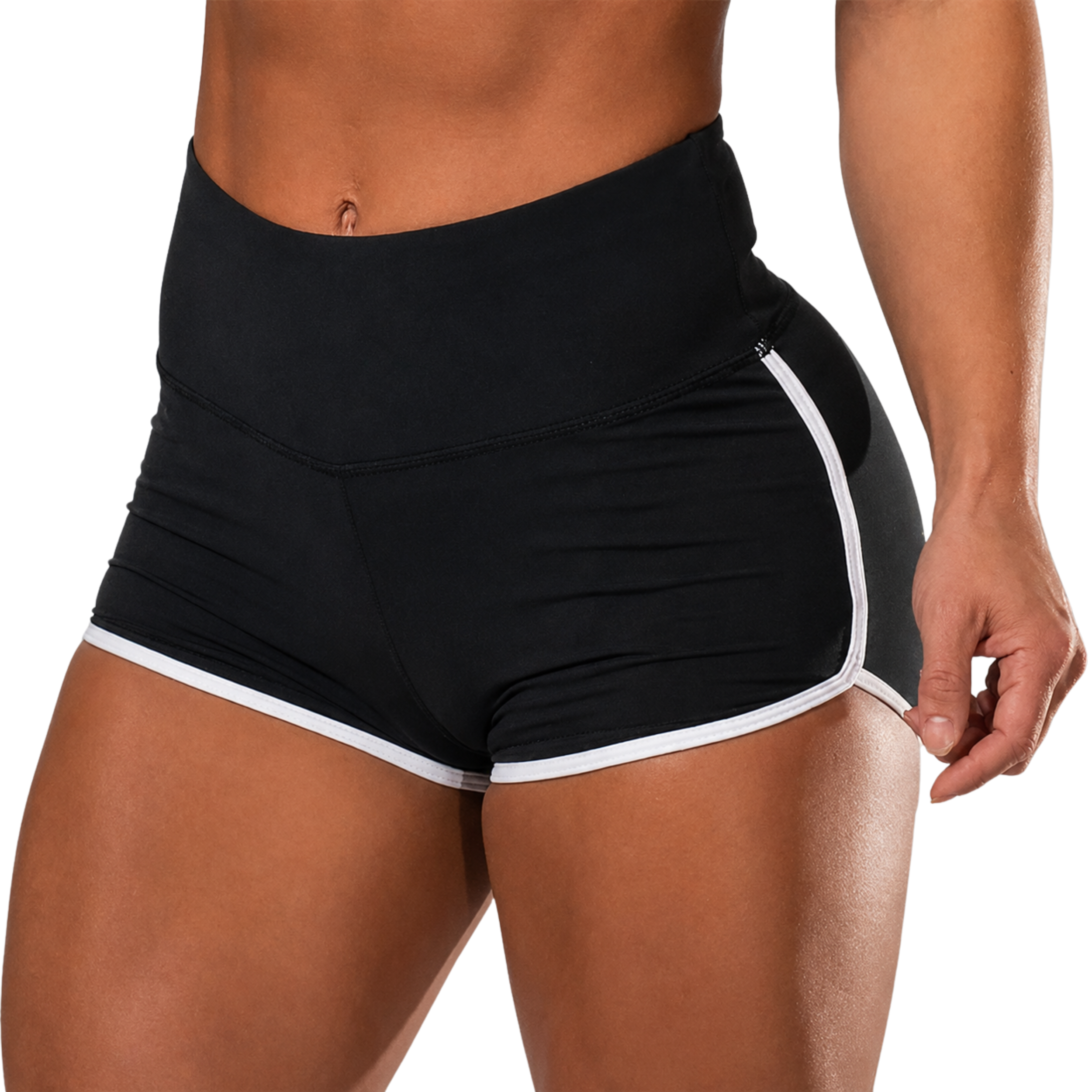 Low-Waist Stretchy Shorts